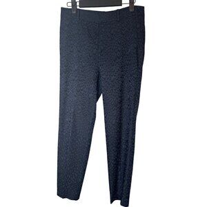 Zara Basic XS Jacquard Pattern Navy/Black Pants